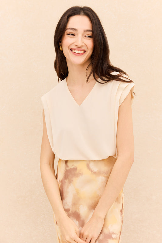 ANKARA Blouse Beige