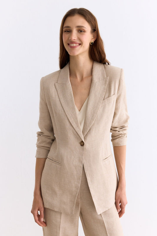 Blazer PORTA Beige - BIMANI