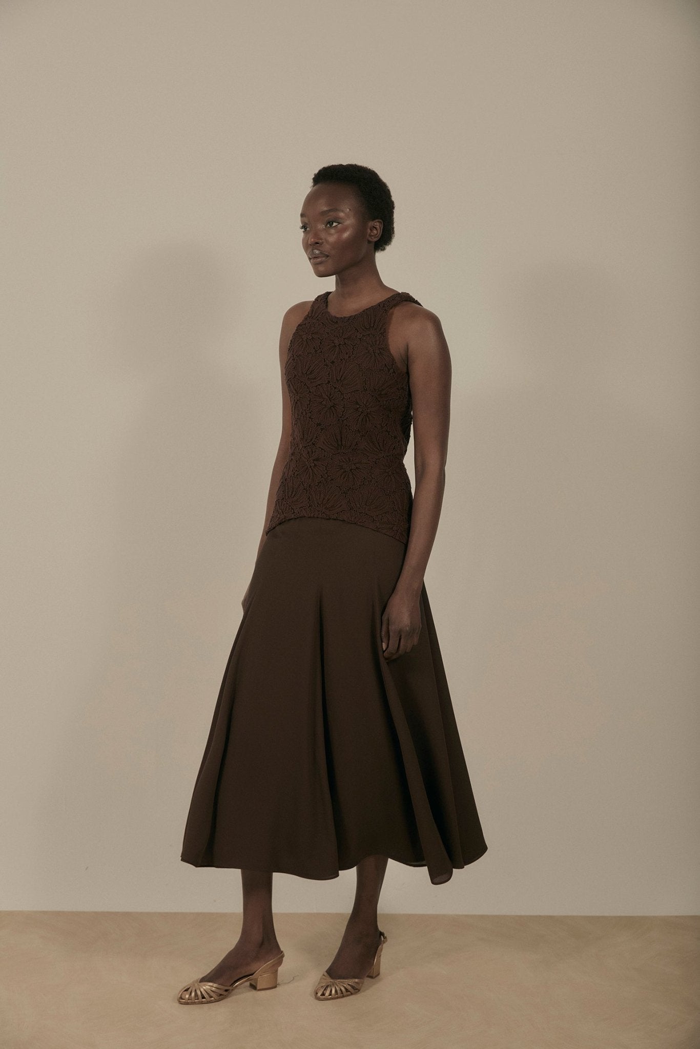 Vestido LATTE Marrón Cacao - BIMANI