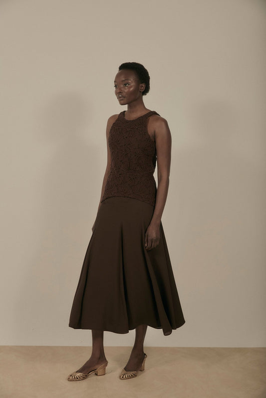 Vestido LATTE Marrón Cacao - BIMANI
