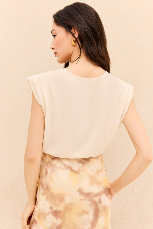 ANKARA Blouse Beige