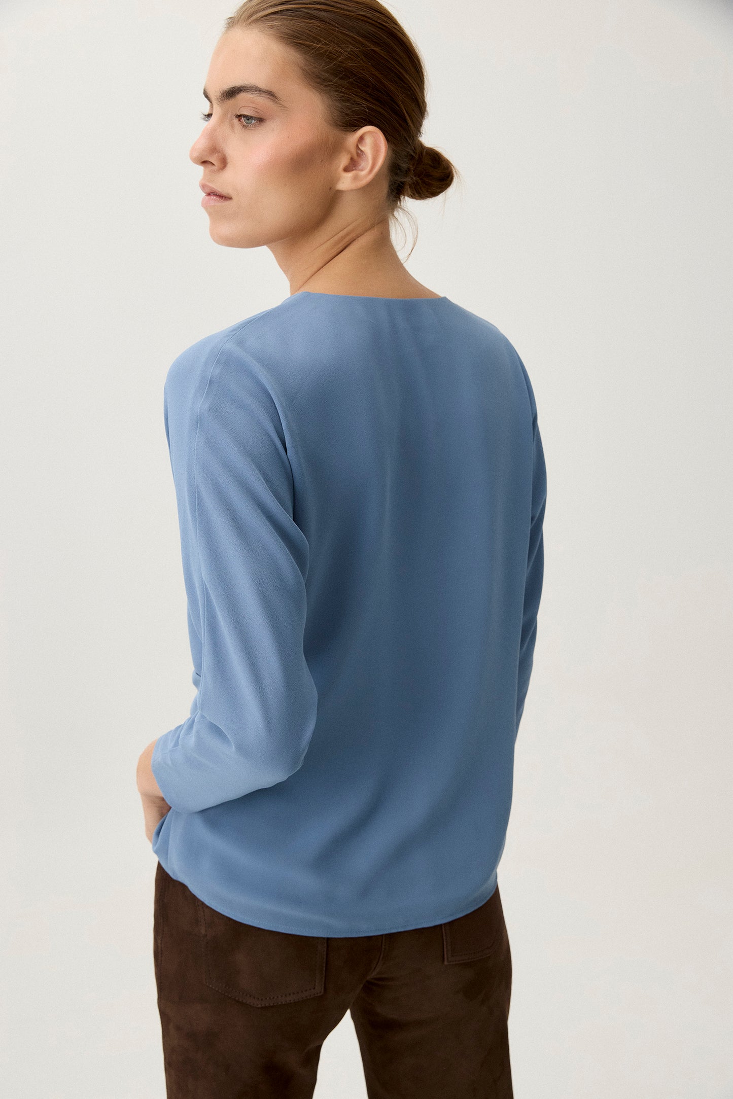 Blusa AVEN Azul Niebla
