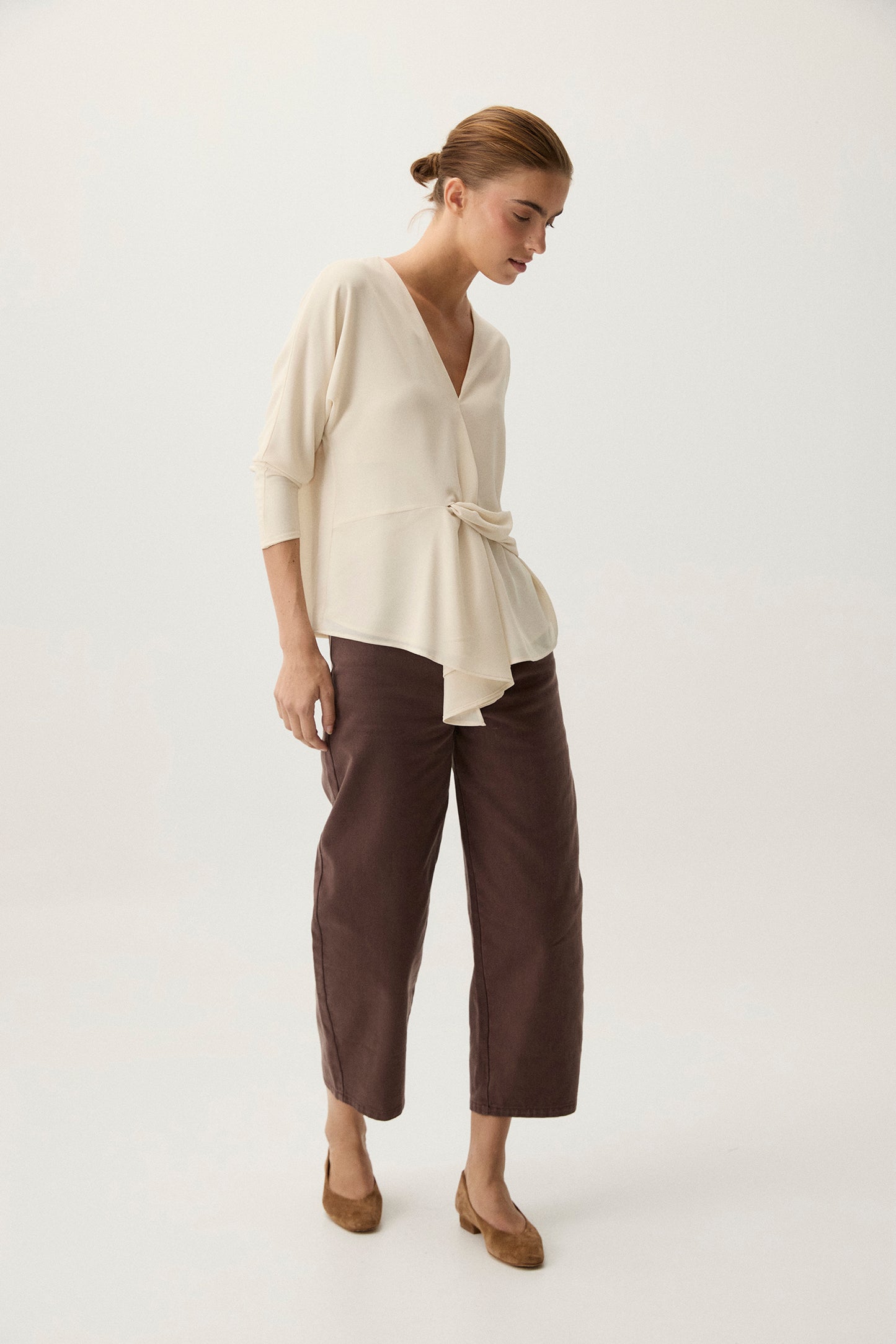 AVEN Caliza Beige Blouse