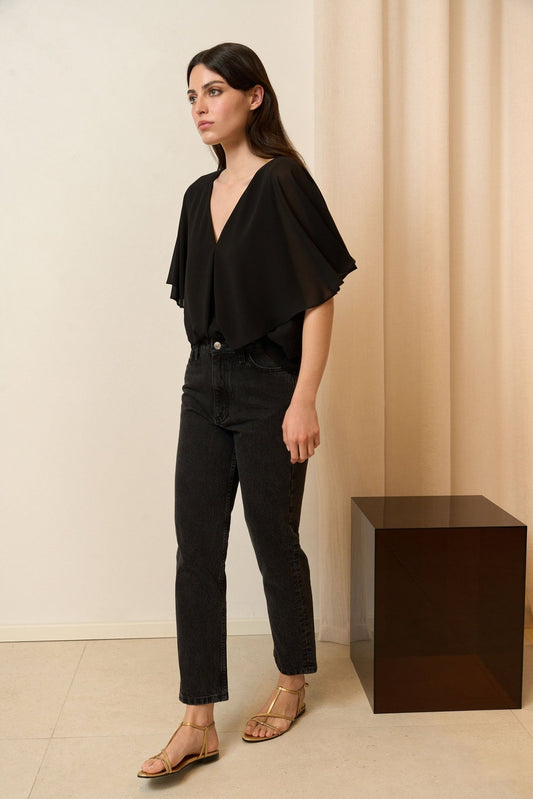 Blusa CENIA Negro Magnético - BIMANI