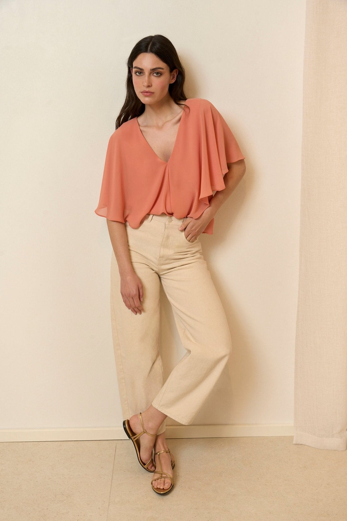 Blusa CENIA Salmón Lava - BIMANI
