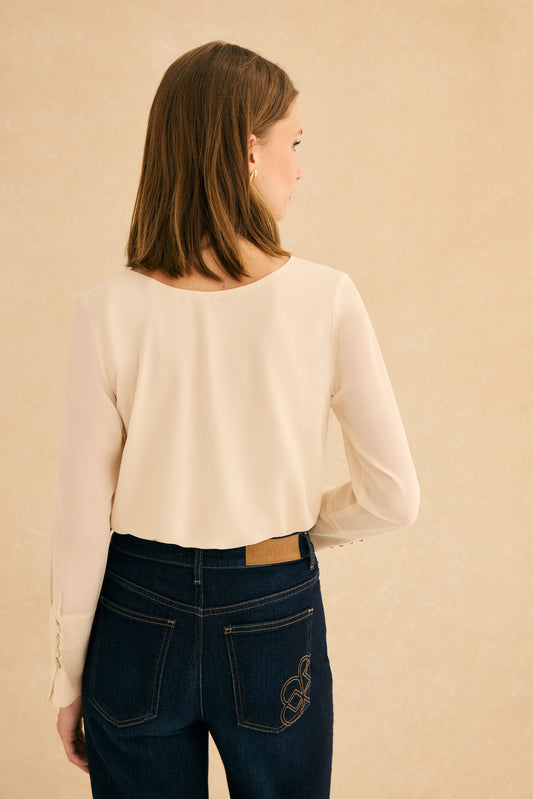LAGUNA Limestone Beige Blouse
