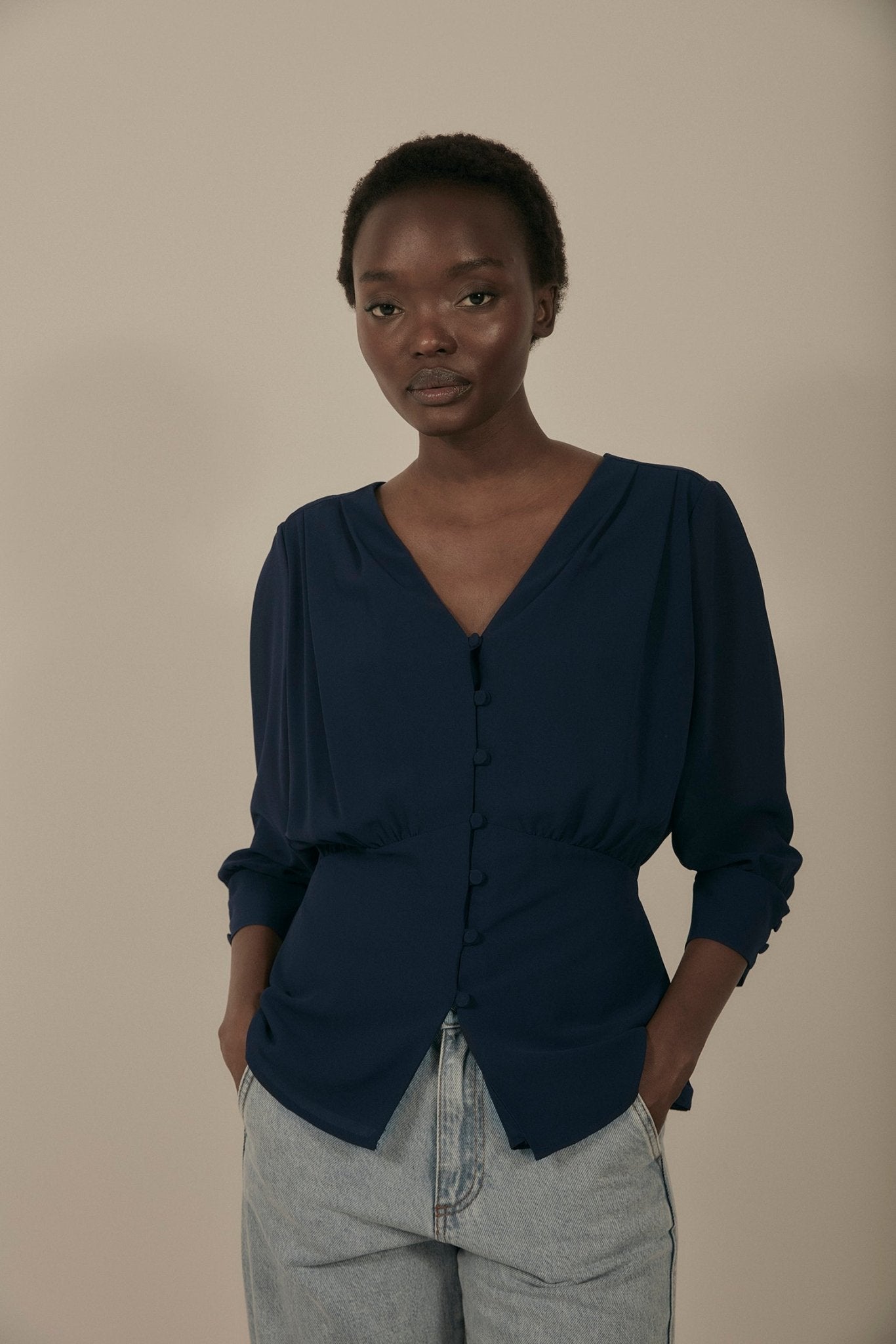Blusa LINE Azul Marino - BIMANI