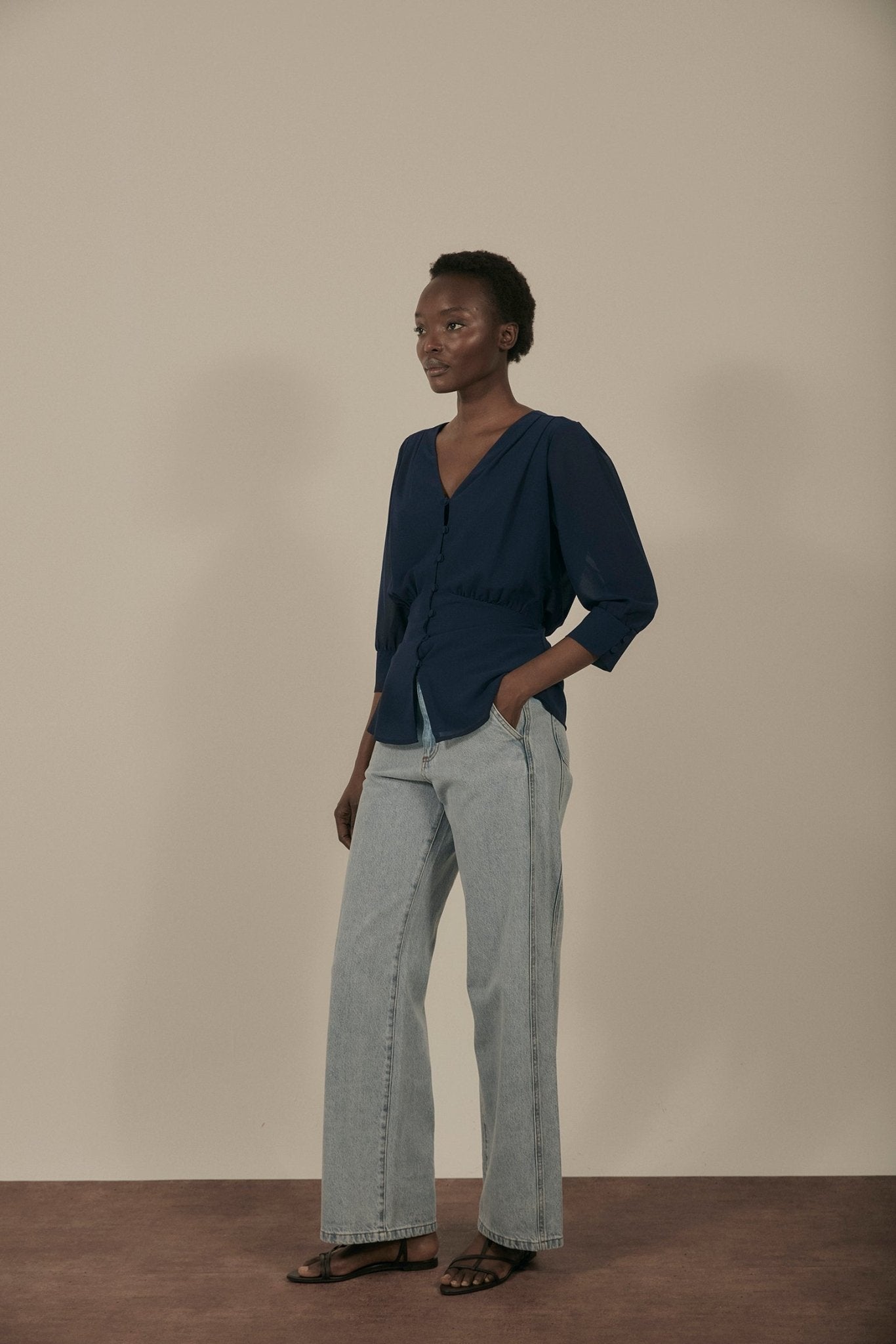 Blusa LINE Azul Marino - BIMANI