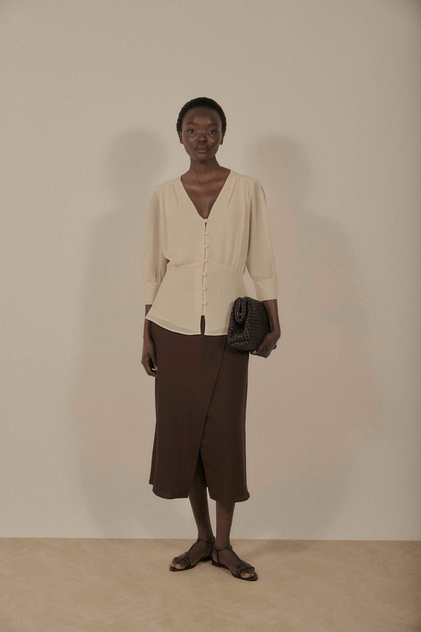 Blusa LINE Beige Caliza - BIMANI