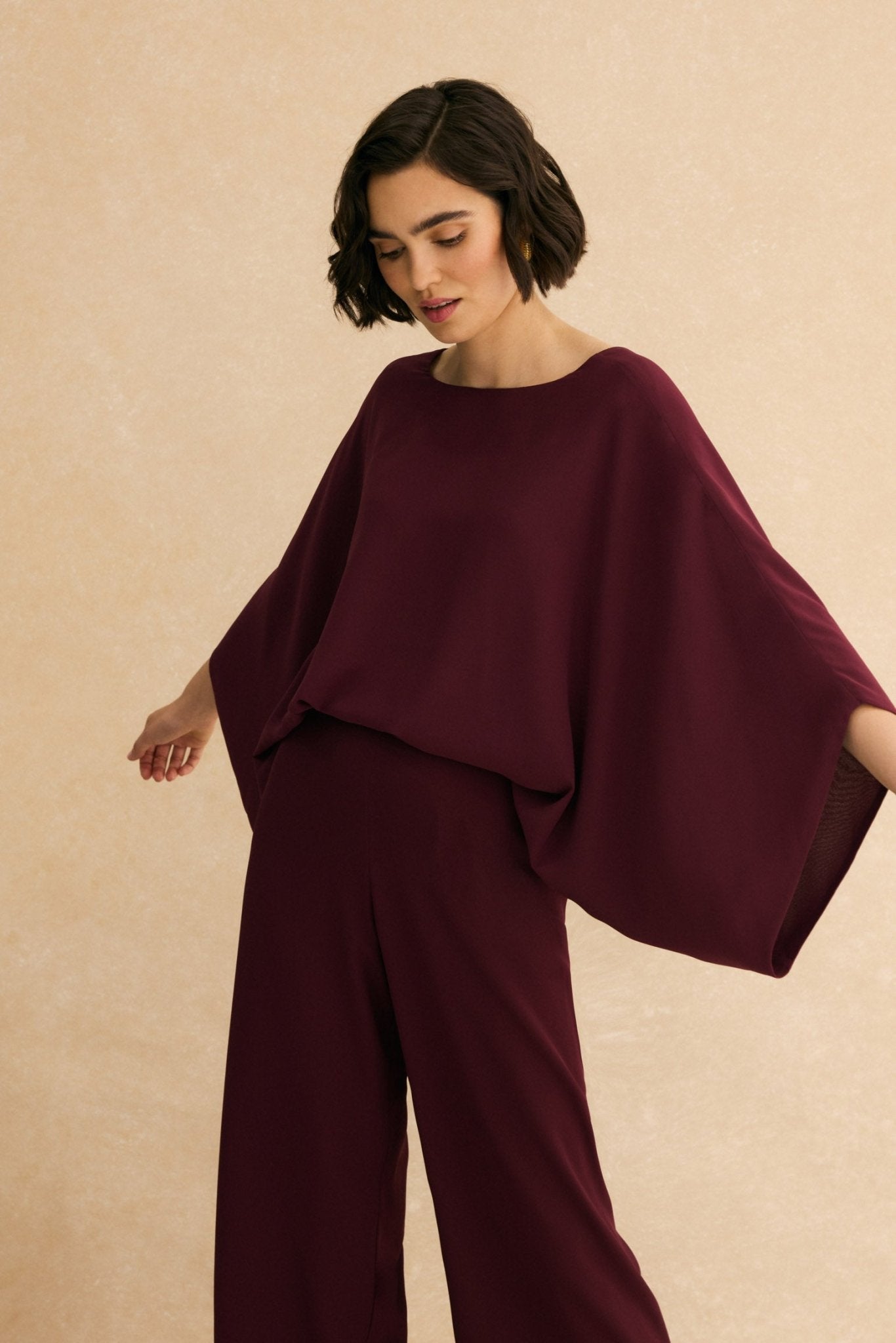 Blusa MARION Burdeos Monastrell - BIMANI