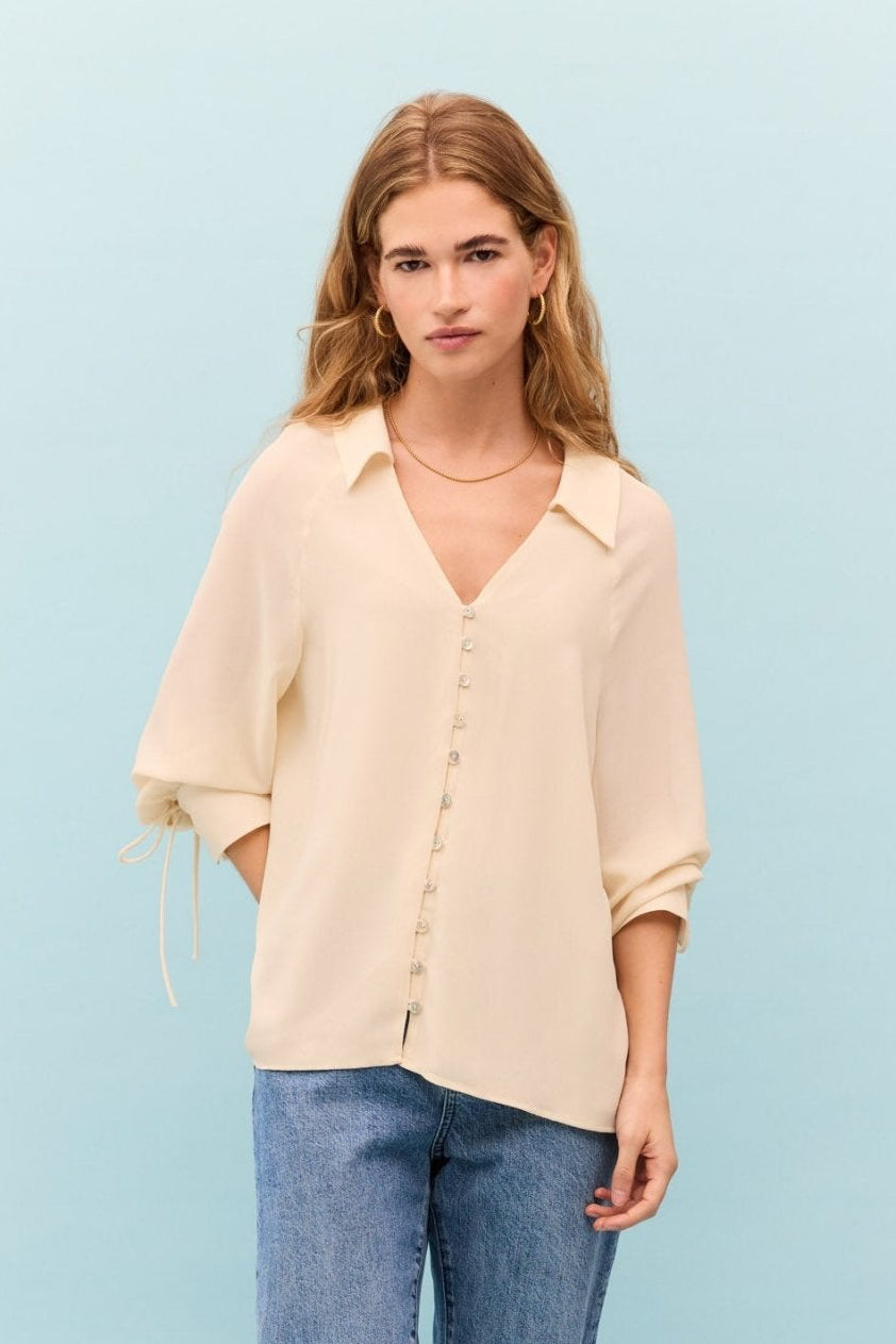 Blusa ZEFIRO Beige Caliza - BIMANI
