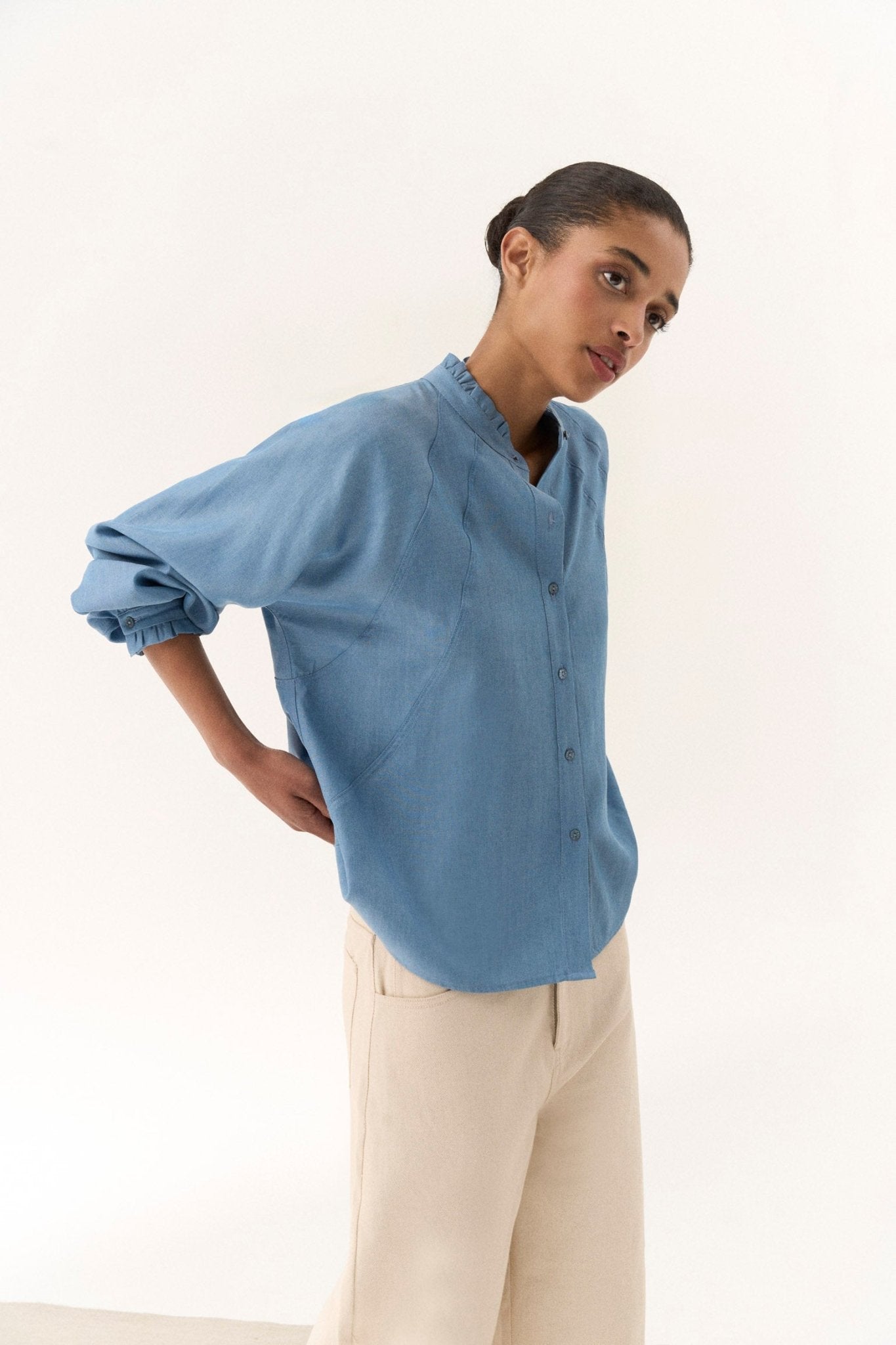 Camisa ÉLAN Azul - BIMANI