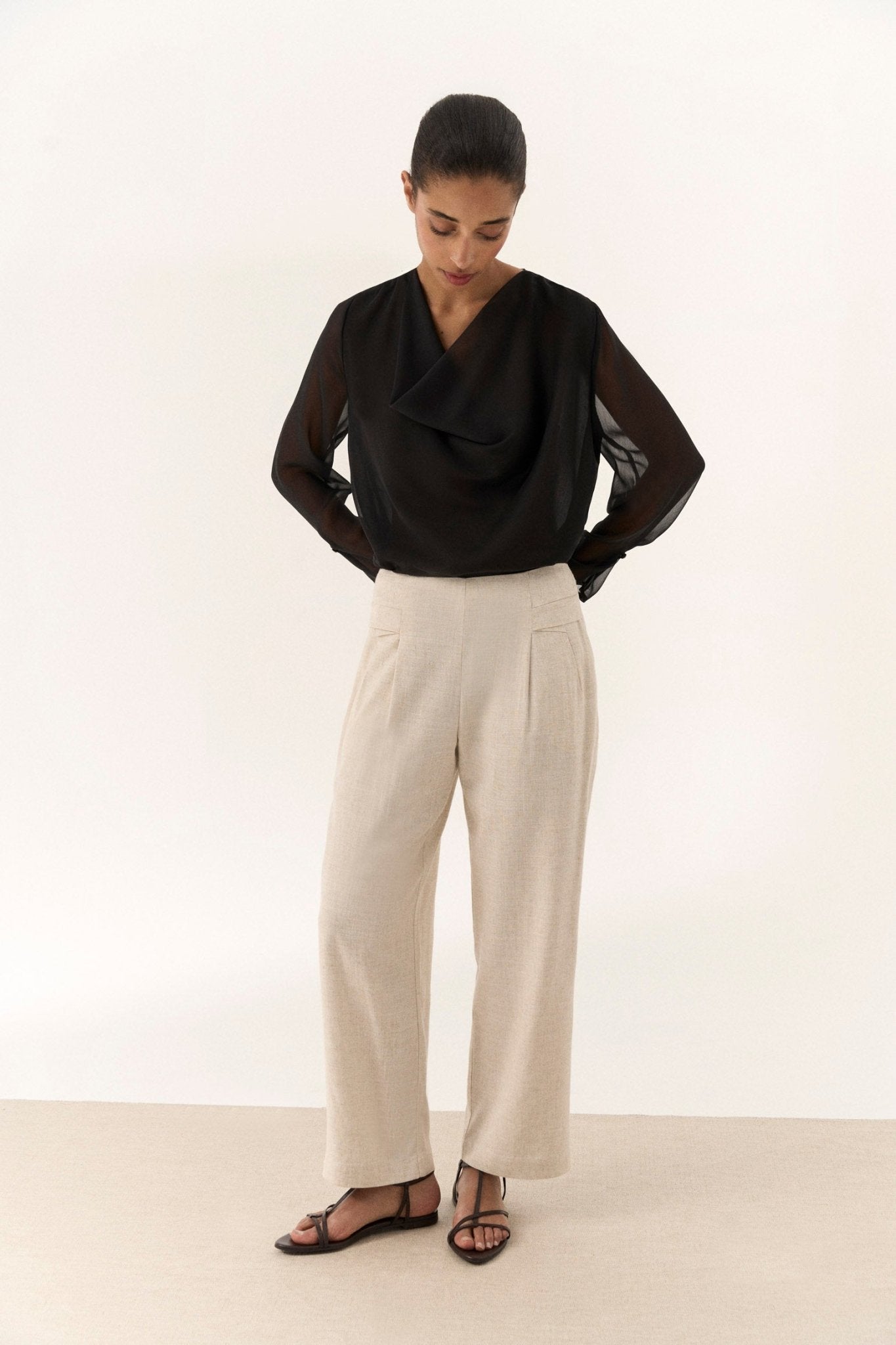 Pantalón AIRA Crema - BIMANI