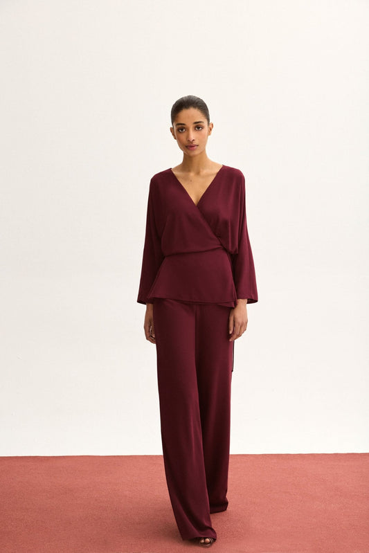 Pantalón OCÉANO Burdeos Monastrell - BIMANI