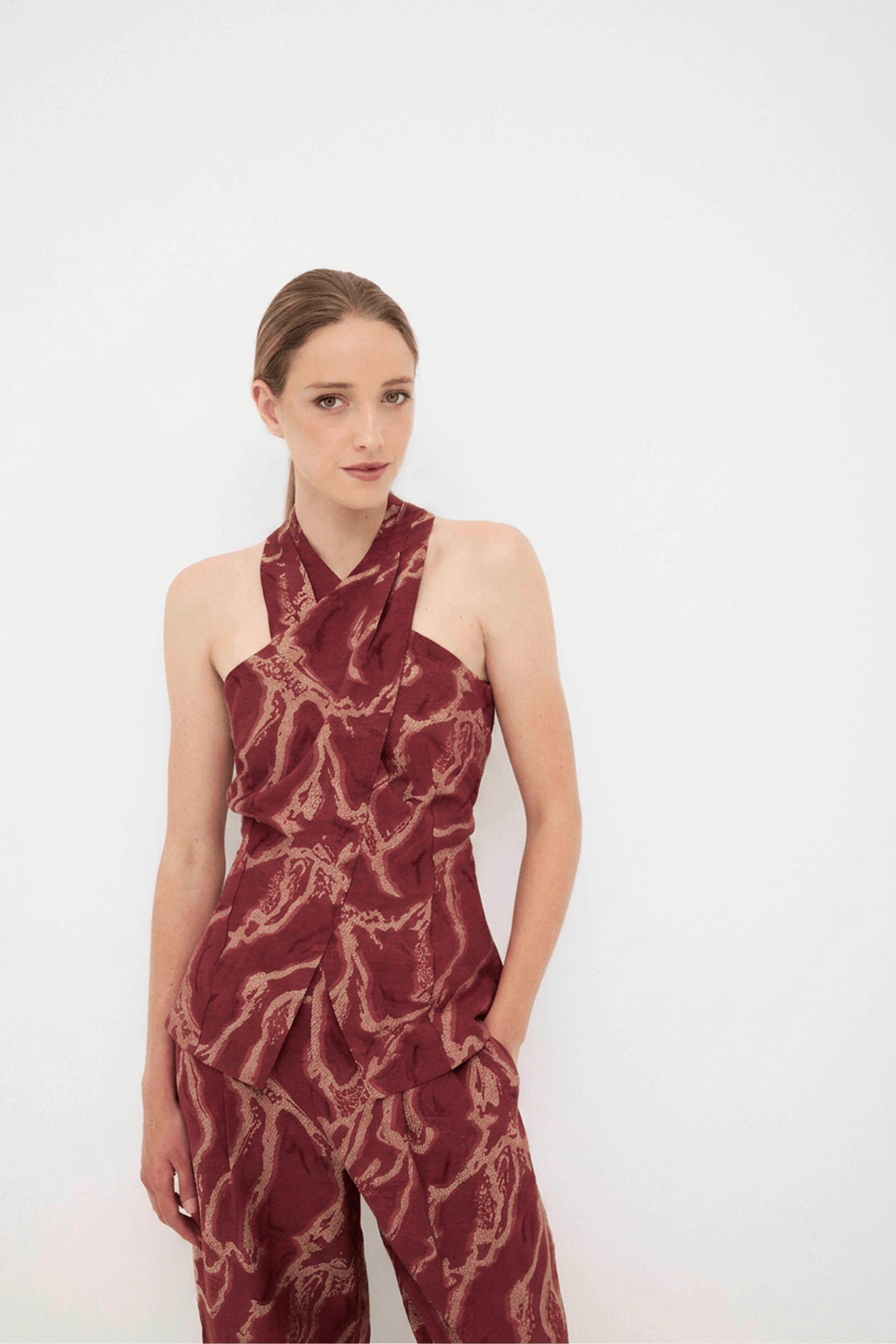 Top ARLETTE Textura Empolvado - BIMANI