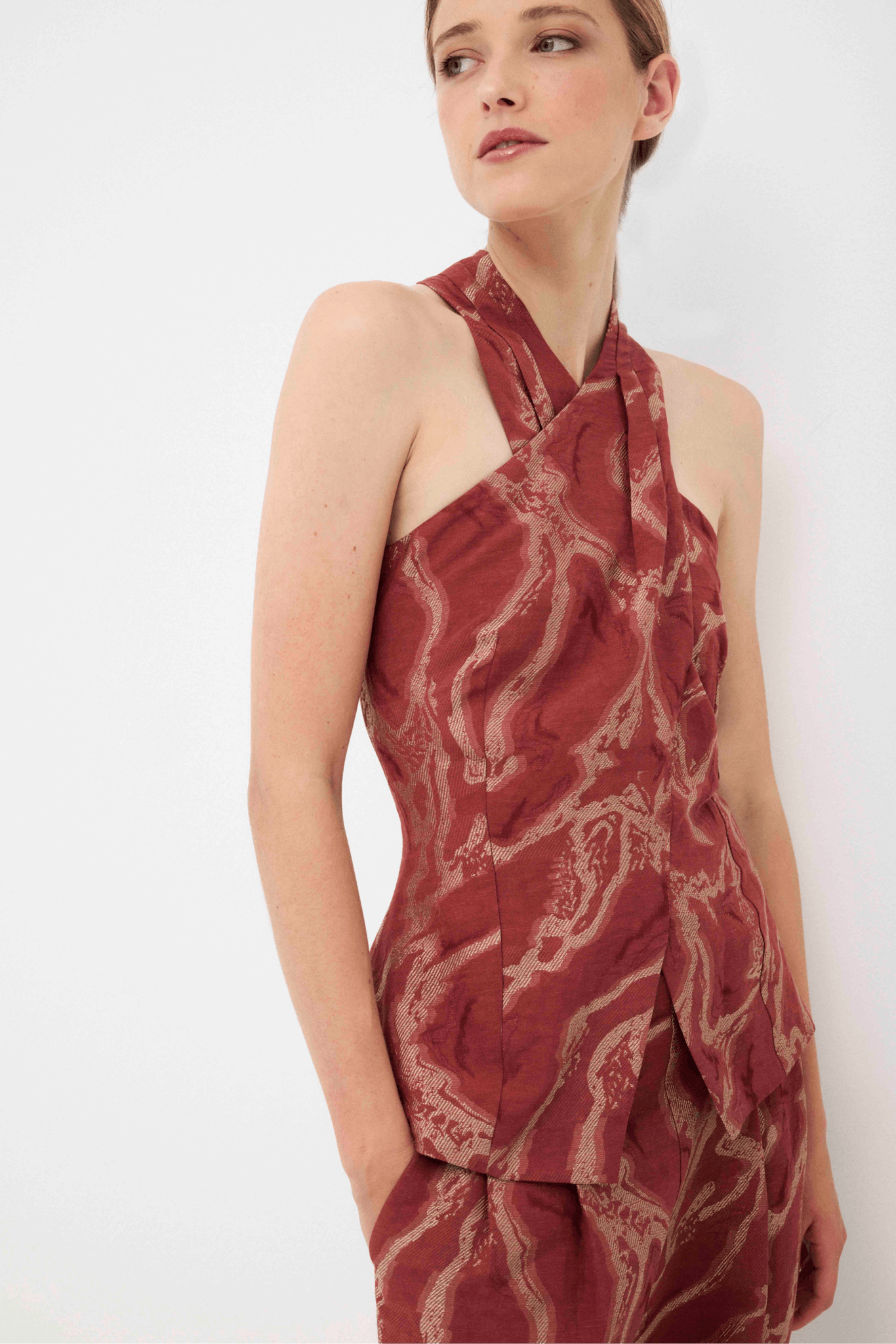 Top ARLETTE Textura Empolvado - BIMANI
