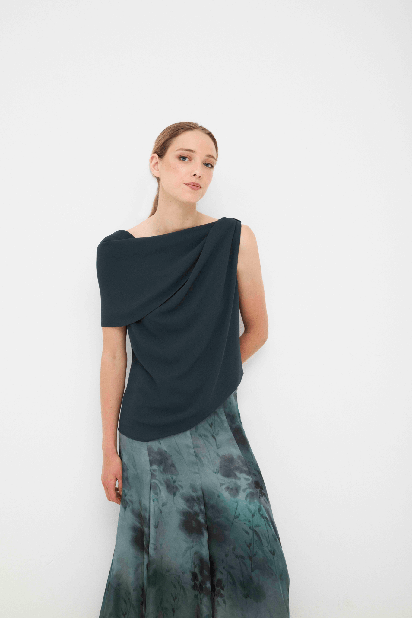 Top AUREA Azul Petróleo - BIMANI