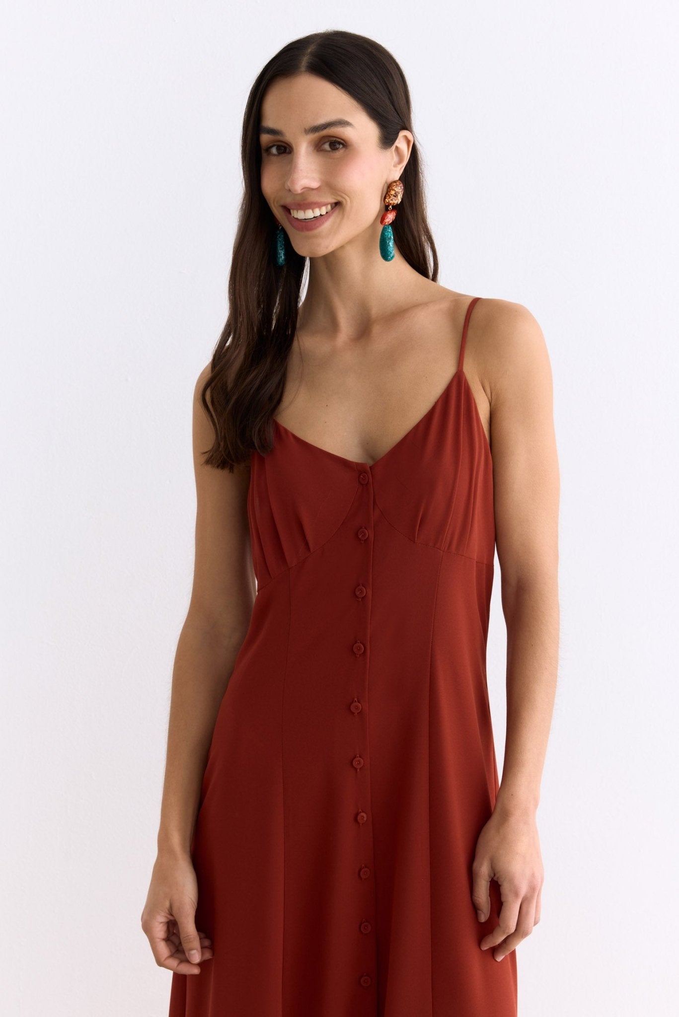 Vestido BERLÍN Teja Mencía - BIMANI