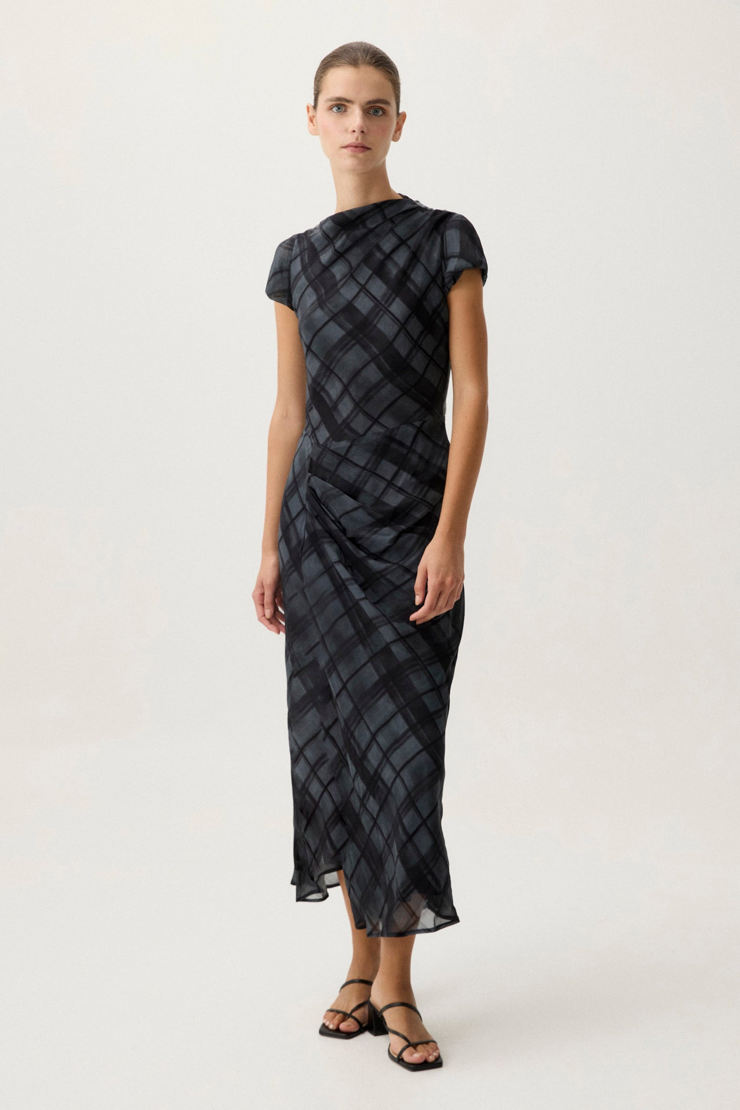 Vestido BIRDIE Cuadros Azul