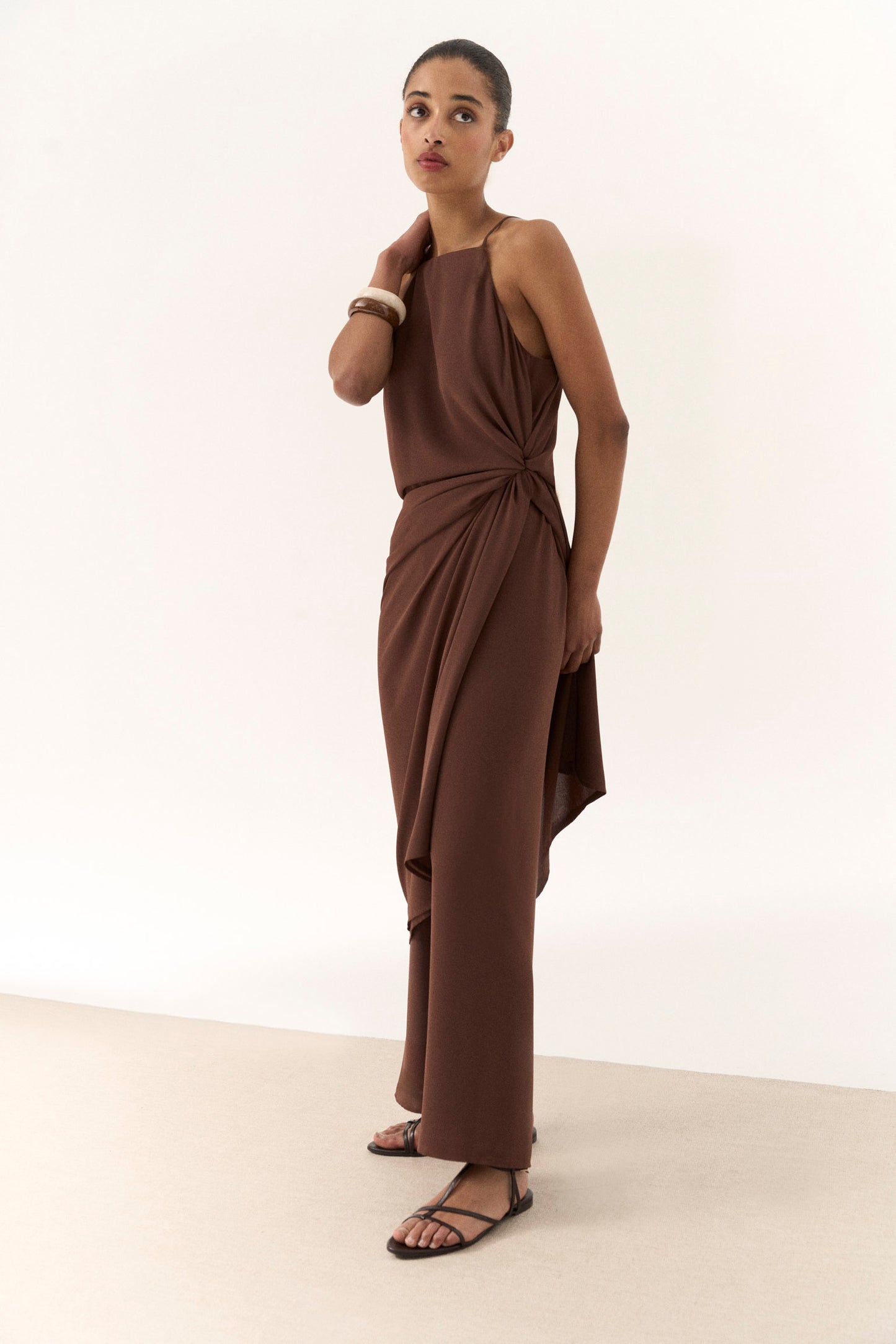 CAÑAVERAL Mocca Brown Dress