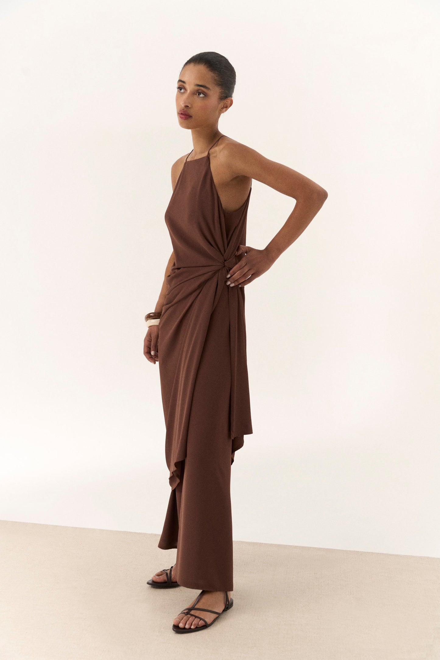 CAÑAVERAL Mocca Brown Dress