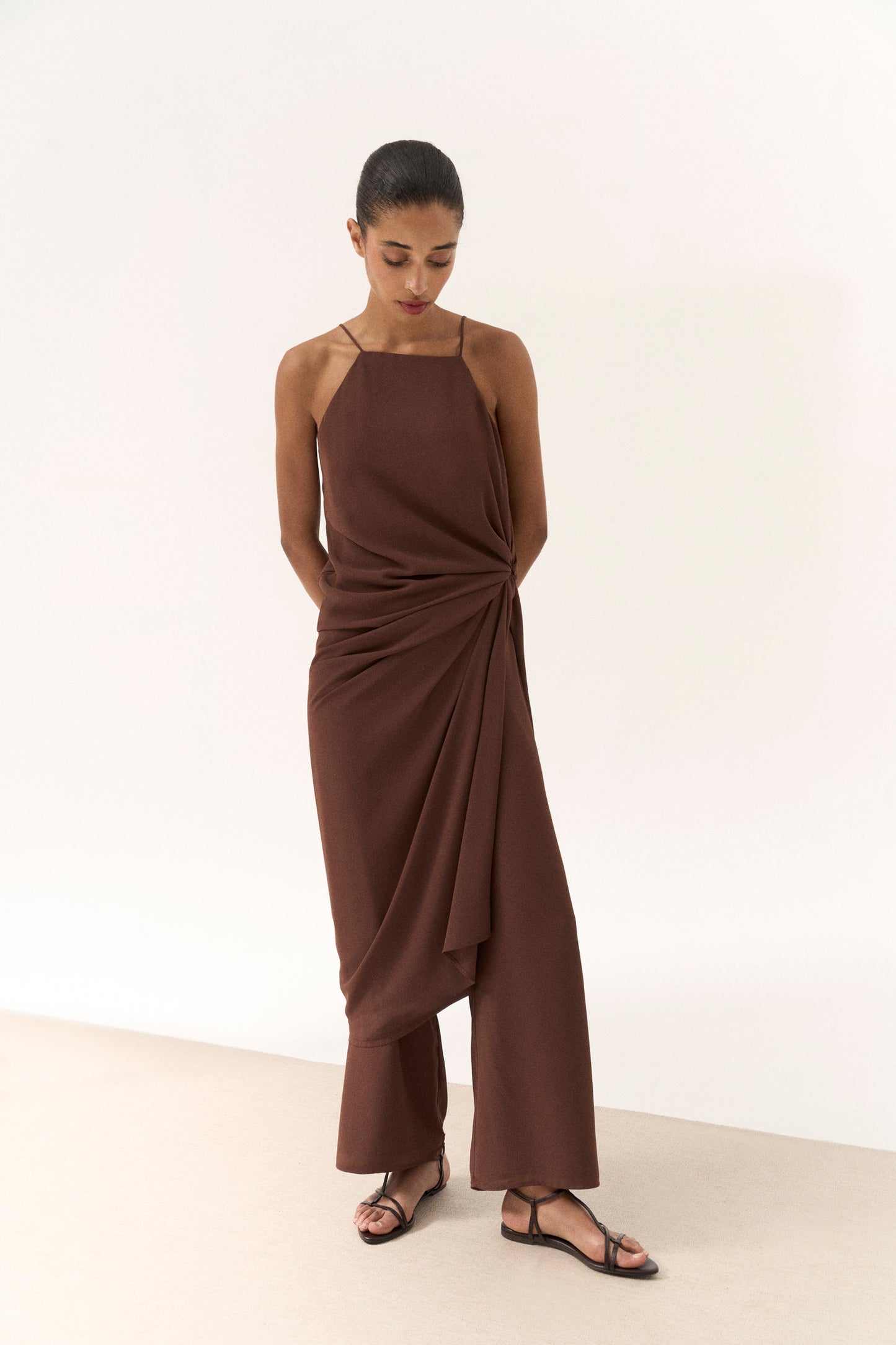 CAÑAVERAL Mocca Brown Dress