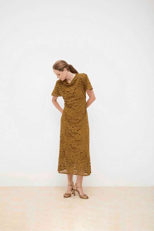 Vestido FIORELLA Oliva Peridoto - BIMANI