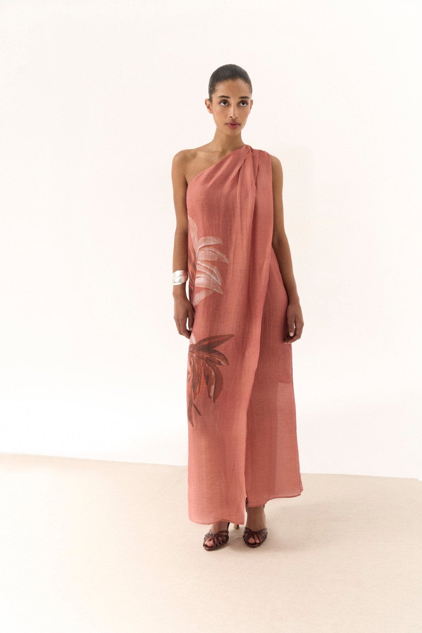 Vestido FLORENCIA Estampado Terracota - BIMANI