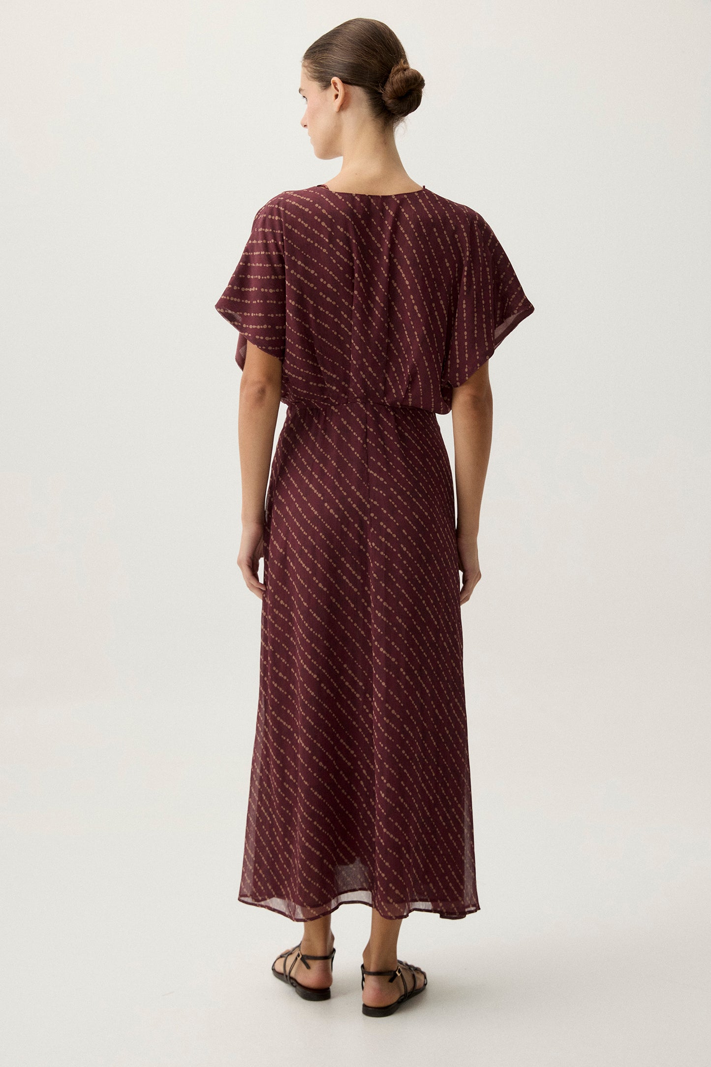 Vestido GAIA Estampado Teja