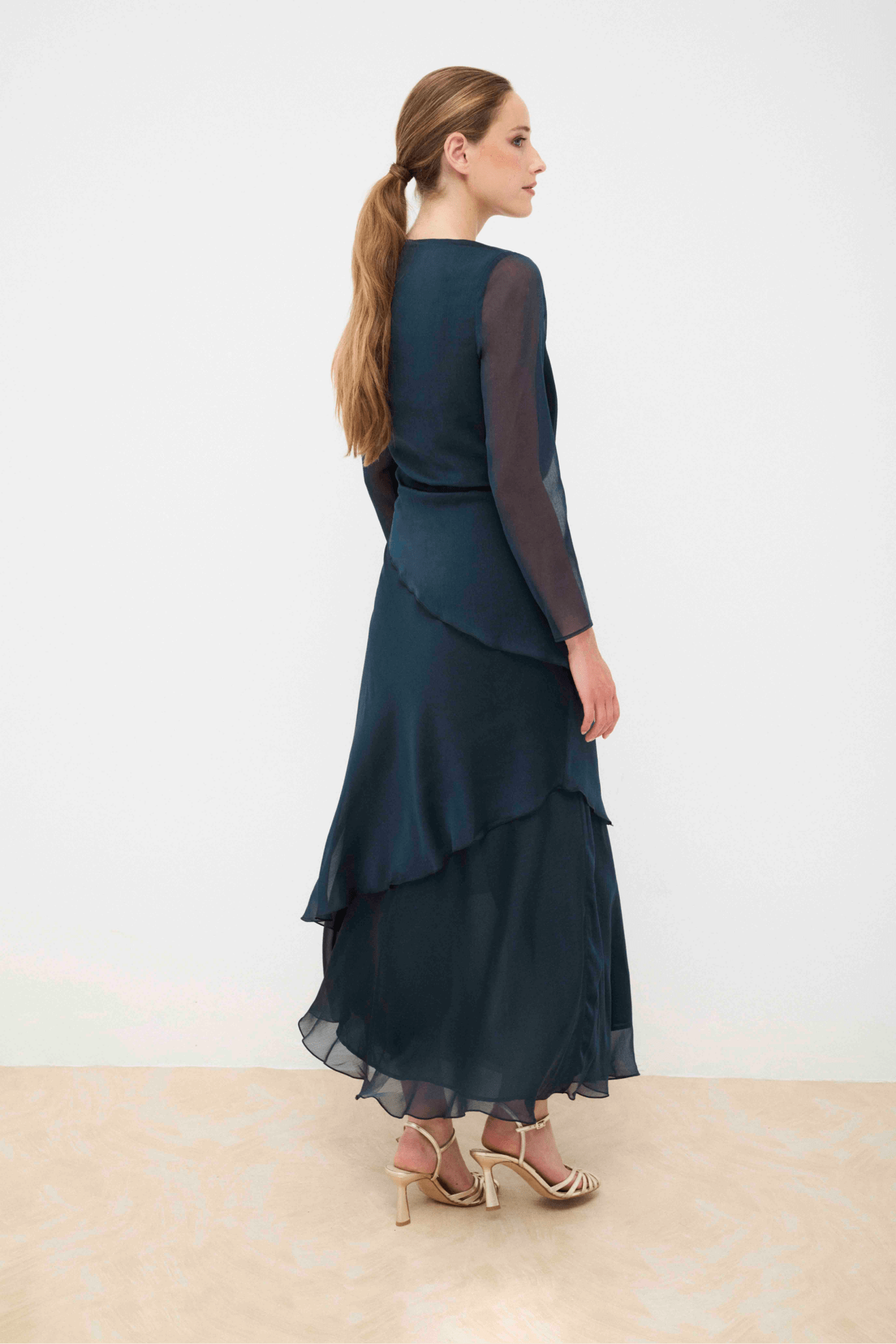 Vestido GIA Azul Petróleo - BIMANI